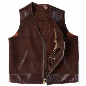 Gilet en cuir confortable de haute qualité Logo personnalisé professionnel Dernier style décontracté Respirant Services OEM Prix raisonnable - Product Image 2