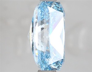 Lab Grown Diamond Radiant 3.03ct Fancy Vivid Blue VVS1 - Product Image 4