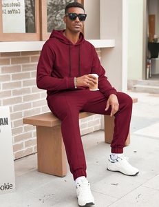 ชุดวอร์มผู้ชายแบบมีฮู้ดสองชิ้น คุณภาพสูง สำหรับฤดูหนาว ผ้าคอตตอน 100% ทรงโอเวอร์ไซส์ รับสั่งทำ สำหรับขายออนไลน์ - Product Image 4