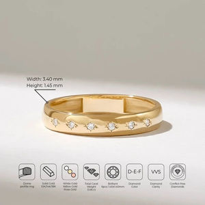 แหวนเงินแท้ 925 สำหรับทุกเพศ ดีไซน์เรียบหรู ประดับเพชรเล็บเจียร์  งานสลัก  ของขวัญแต่งงาน  หรูหรา  ใส่ได้ทุกวัน สำหรับงานหมั้น - Product Image 6