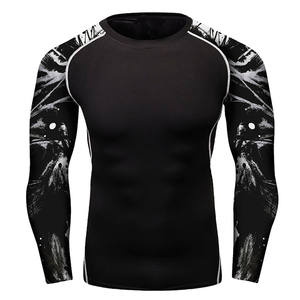 2025 logotipo personalizado impreso Rash Guard mejor precio MMA 95% poliéster 5% Spandex sublimación personalizada ropa de Fitness - Product Image 6
