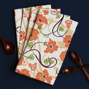 Paños de Cocina 100% Algodón Puro con Estampado Personalizado, Diseños Bordados Coloridos, Fabricante Indio - Product Image 1