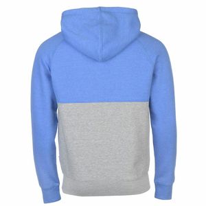 Sweat à capuche en molleton de coton premium pour homme, coupe slim, bicolore, doux, zippé, brodé, uni, teint, manteau d'hiver - Product Image 6