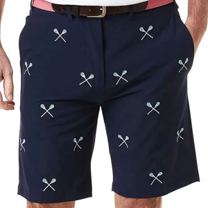 Venta directa de fábrica, pantalones cortos bordados hechos a medida para hombres, Material transpirable, estilo informal, patrón sólido, precio razonable - Product Image 6