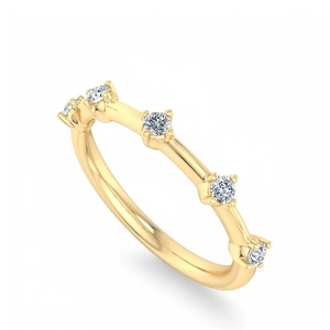 Anillo de Compromiso Gemver con Diamante Creado en Laboratorio de 1.00 Ct, Claridad VS1, Color F, Corte Bezel, Certificado IGI, Oro Blanco de 10k, Moderno, Venta al Por Mayor - Product Image 4
