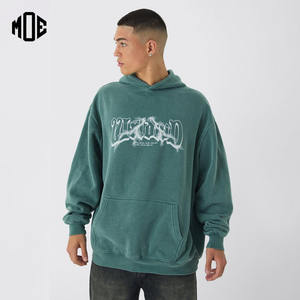 Unisex 100% Cotton Heavyweight Pullover <b>Sweatshirt</b> <b>Vintage</b> Hooded with Drop Shoulder Custom Logo Embroidered Winter Style - Product Image 1