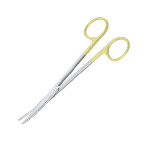 Ciseaux Metzenbaum opérationnels de qualité chirurgicale Sharp Point TC Satin + Or Acier inoxydable Manuel certifié CE Coupe de suture - Product Image 3