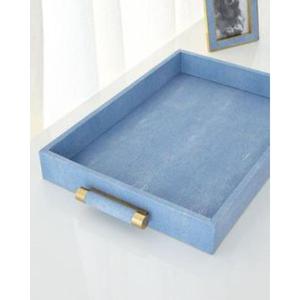 Plateau de service en résine fait main avec surface brillante à détails antiques, léger et durable, parfait pour les fêtes de thé - Product Image 1