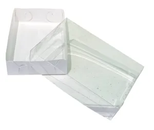 Temizle takeaway şeker kutusu çerez hediye kutuları çerez için logo ile romantik düğün favor/macaroon/tatlı ekmek ambalaj