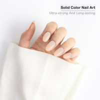 AIERFEI 30 pièces de faux ongles ovales à presser, couleur unie, gel souple, prêts à porter, couverture complète, pointes d'ongles artificielles