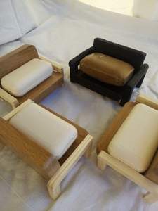 Porte-savon en bois durable de luxe pour salle de bain, évier de cuisine avec drain d'eau, support et plateau à savon écologique, accessoire de maison - Product Image 2