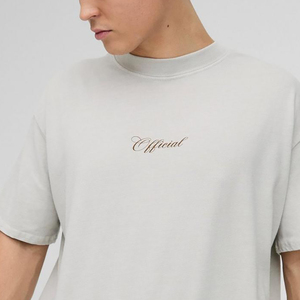 Venta caliente transpirable hombres piedra de gran tamaño oficial estampado Floral lavado camiseta Streetwear hombres camiseta hecha en fábrica hombres camisetas - Product Image 2