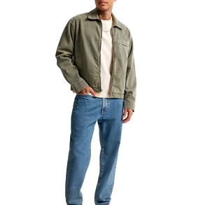 Veste zippée personnalisée pour homme mécanicien ouvrier Veste denim de marque High Street Hip Hop Style pour hommes - Product Image 3