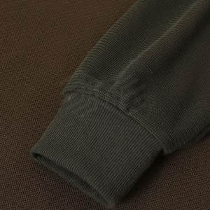 Sudadera de Forro Polar de Manga Larga para Hombre, Personalizada, de Alta Calidad, Resistente al Viento, Cuello Redondo, Lisa, Teñida, para Invierno - Product Image 4