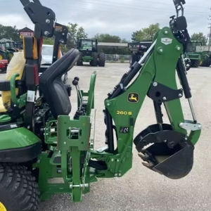 Original John Deeere 260B Lawn <b>Mower</b> Tractor With Front Loader and Backhoe Implement with Fast Shipment to Original John Deeere - Product Image 1