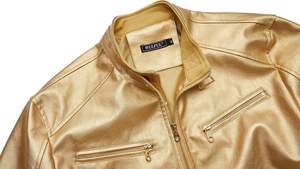 Chaqueta Bomber Estilo Universitario Personalizada de Alta Calidad para Hombre, Chaqueta de Motociclista de Cuero Anilina Genuino Transpirable, Talla Grande, Delgada - Product Image 3