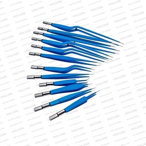 Juego de 12 Pinzas Bipolares Manuales para Irrigación, Reutilizables, con Recubrimiento Antiadherente, de Acero Inoxidable Alemán, para Neurocirugía - Product Image 3