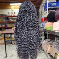 Vente en gros de produits capillaires humains Perruques dentelle frontale en cheveux bruts vietnamiens Perruque dentelle frontale en cheveux bouclés sans colle Soyeux doux
