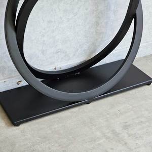 Contemporary Luxury Modern Living Room <b>Entry</b> <b>Console</b> <b>Table</b> with Stone Top and Iron Frame - Product Image 6