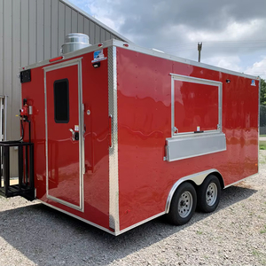 Remolque de Bar Móvil, Camión de Comida, Camión de Helados, Carrito de Comida Totalmente Equipado de Acero Inoxidable para Dulces y Papas Fritas, 2 Años de Garantía - Product Image 1