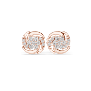 Boucles d'oreilles clous en diamant de laboratoire 0,188 CT, clarté VVS-VS EF, or 18 carats, 14 carats, 10 carats et argent 925, or rose, or jaune, or blanc - Product Image 2