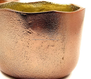 Luxury Copper Raw Design Metal Jar Candle From Manufacturer in India - Product Image 3