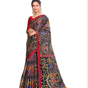 Saree de seda PV demasiado bonito y hermoso hecho por Apoxy Finish Wedding Wear Rich Pallu para mujer Moda Tarifa al por mayor - Product Image 1