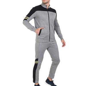 Ready to Ship Custom <b>Plain</b> <b>Tracksuit</b> Manufacturer Wholesale <b>Tracksuit</b> Custom <b>Plain</b> Gym 100% Cotton Men's <b>Tracksuit</b> - Product Image 3