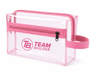 Trousse de Toilette Moderne en Polyester Transparent TEAM BUILDER pour Hommes et Femmes, Organisateur de Cosmétiques de Voyage, Sac de Lavage Suspendu Imperméable avec Fermeture Éclair Durable - Product Image 2