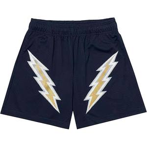 Shorts de mode pour hommes, imprimé graphique personnalisé par sublimation, maille premium, style urbain, respirant, pour la gym, taille mi-haute avec cordon de serrage - Product Image 1