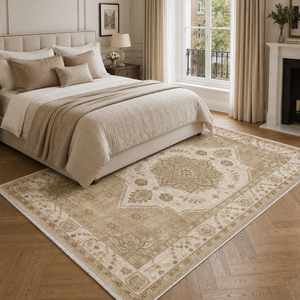 Tapis lavable traditionnel RW302702 Palazzo Bone de Rug Weavers, chenille lavable, 10 tailles, vente en gros, dropshipping - Product Image 3