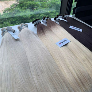 เทปต่อผมบริสุทธิ์จากเวียดนาม100% ขายดีที่สุดเทปยืดผมบริสุทธิ์แบบตรงสุดๆฟอกขาวไม่หลุดร่วง - Product Image 1