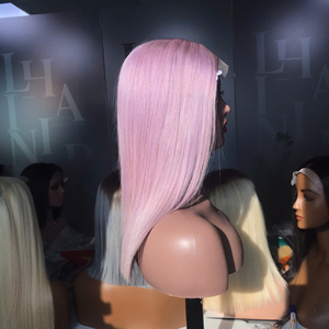 LINU Lilac Virgin Vietnamese Hair Lace Front <b>Wig</b> Double Drawn 250% Density HD Transparent for Lace Base <b>Long</b> Length 300gr All - Product Image 1