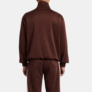 Logotipo personalizado invierno correr 100% algodón espacios en blanco sudadera traje gimnasio Fitness medias conjuntos cremallera con capucha chándales de gran tamaño para hombres - Product Image 6