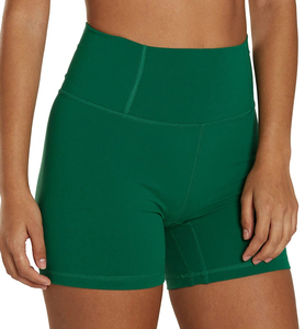 Custom Women's High Waist <b>Seamless</b> Stretch Workout <b>Shorts</b> with Elastic Waist-Spandex/Nylon Activewear for Fitness - Product Image 2