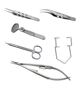 Ensemble d'instruments ophtalmiques, kit d'instruments microchirurgicaux pour les yeux, outils chirurgicaux médicaux en acier inoxydable, fabricant OEM - Product Image 1