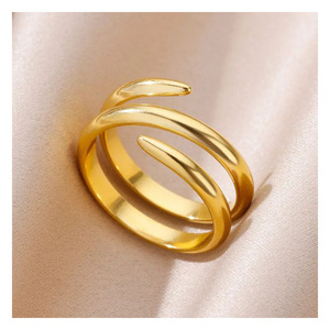 Hot Selling 2025 Luxe Elegance Designer Brass Finger <b>Ring</b> Stunning <b>Statement</b> Piece for Timeless Beauty - Product Image 3