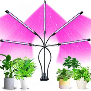 Indoor 105Led 5 heads High efficiency led 10 level dimming full spectrum plant clip grow light lamp