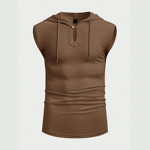 Chaleco con Capucha Personalizado para Hombre, Sudadera sin Mangas con Capucha para Gimnasio, Impresión de Logotipo, Chaleco Deportivo, Sudaderas con Capucha para Hombre - Product Image 1