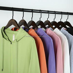 manufacturer hooded <b>zipper</b> <b>cardigan</b> high quality hoodie <b>men's</b> sweater loose pure color - Product Image 1