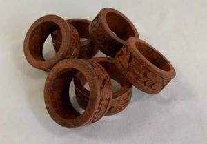 HHO Anneaux de serviette en bois faits à la main Vaisselle élégante pour mariages Nouveau design Porte-serviettes en bois directement de l'Inde - Product Image 6