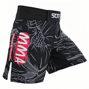 Pantalones Cortos de MMA para Hombre de Alta Calidad, Cintura Elástica, Logotipo Personalizado, Uso Adulto, 100% Algodón, Impermeables, Transpirables, Ropa Deportiva - Product Image 4