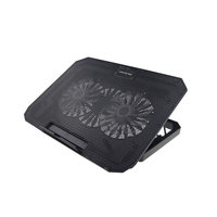 Support de refroidissement pour ordinateur portable N11 à double ventilateur, 15,6 pouces, avec port USB, en plastique, produit en stock avec double USB pour ordinateur portable de 15,6 pouces
