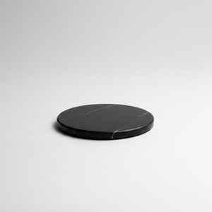 Posavasos Modernos de Mármol Negro, Juego de Posavasos Redondos de Piedra para Bebidas - Product Image 4