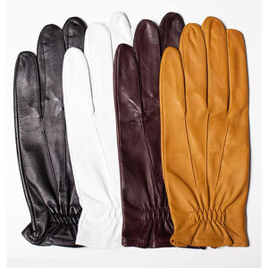 Gants en cuir chauds d'hiver avec logo personnalisé pour adultes, coupe-vent, entraînement, conduite, écran tactile, compatibles avec le cyclisme - Product Image 1