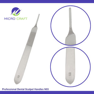 Mango para bisturí dental profesional n.° 3 de acero inoxidable de alta calidad, fabricante de instrumentos personalizados, Sialkot, Pakistán - Product Image 3
