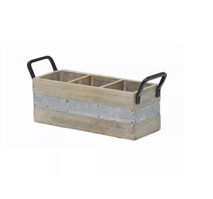 New Caddy <b>Holder</b> In Mango Wood New Look Cutlery <b>utensils</b> <b>Holder</b> For Cutlery Sets New Look Metal Kitchen Storage Box In New Style - Product Image 1