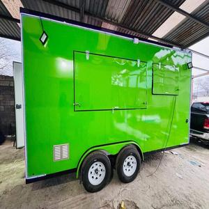 Custom Size Mobile Kitchen Fast Food Carts Taco Truck Chicken Food Van Pizza Truck <b>Concession</b> <b>Trailer</b> Cart Customised Heat Pump - Product Image 1