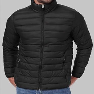 Ultimate Winter Puffer <b>Jacket</b> with Stand Collar Windproof Hoodie Full Zipper Front Pockets-Custom Size <b>Lightweight</b> Warmth - Product Image 6