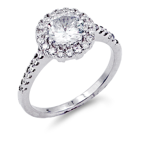 Misura 6 oro placcato oro chiaro zirconio cubico anelli oro bianco e platino con taglio zircone pietra rodiato placcato modello di numero - Product Image 1